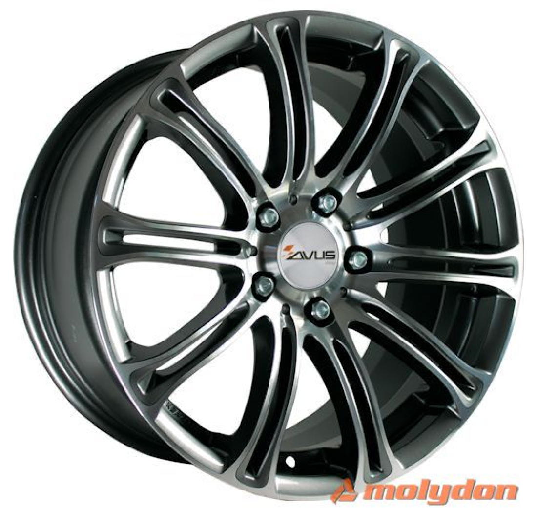 AC-MB1 9,5x 20 +45 5x120 AVUS 72,6 ANTHRACITE POLISHED